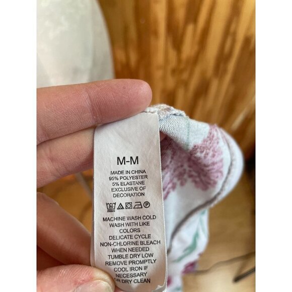 Kate Spade Sweater Pullover Warmer Stretch Long Sleeve Knit Floral Pink Sz M - Picture 8 of 8